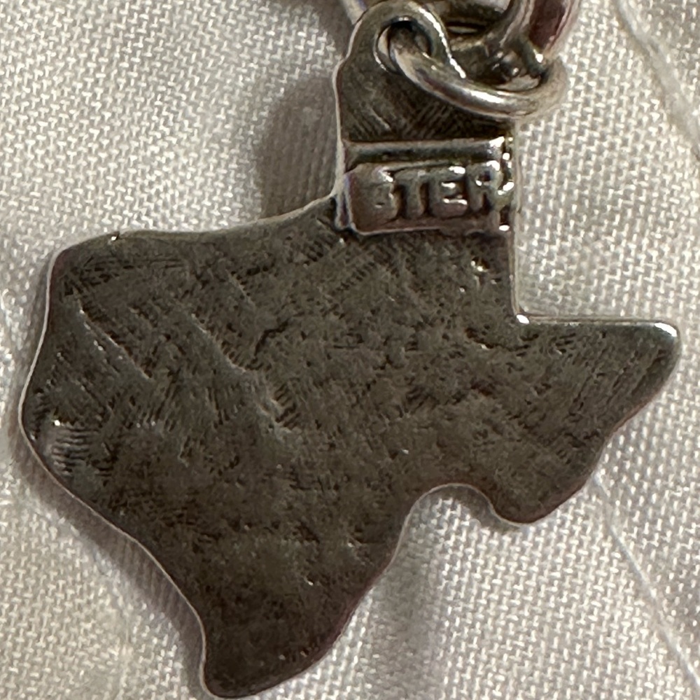 Sterling Silver Texas State Charm View 2